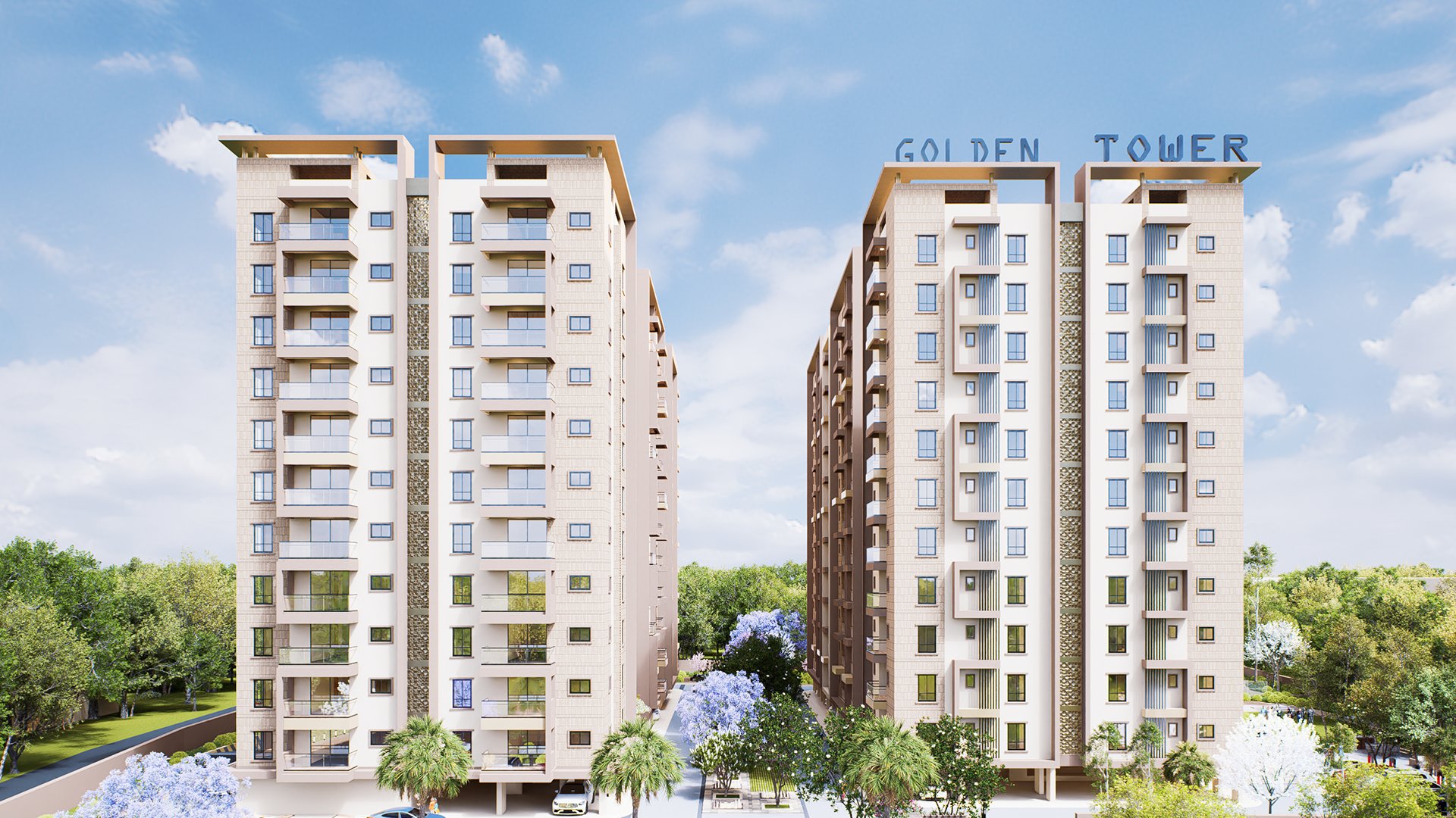 SLV Golden Towers – Building Exterior